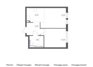 Продажа 2-комнатной квартиры, 38.3 м2, село Остафьево, жилой комплекс Остафьево, к17