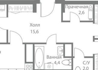 Продажа трехкомнатной квартиры, 92.9 м2, Москва, ЖК Стеллар Сити