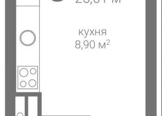 Квартира на продажу студия, 25 м2, Нижний Новгород, метро Горьковская, 2-я Оранжерейная улица, 6А