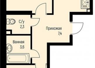 Продажа двухкомнатной квартиры, 58.8 м2, посёлок Берёзовый