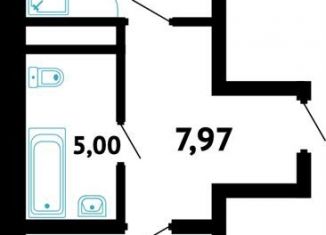 Продажа 1-комнатной квартиры, 46.5 м2, Новороссийск