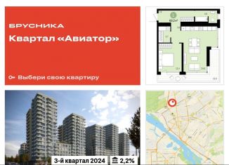 Продается двухкомнатная квартира, 69 м2, Новосибирск, метро Гагаринская, улица Аэропорт, 23