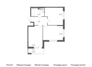Продается двухкомнатная квартира, 51.3 м2, Санкт-Петербург, Красносельский район