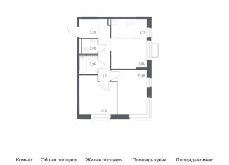 Продам 2-комнатную квартиру, 55.5 м2, Московская область