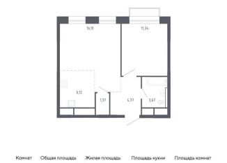 Продам однокомнатную квартиру, 43.4 м2, Балашиха, жилой квартал Новоград Павлино, к7
