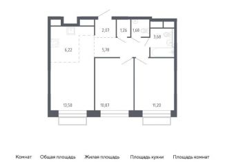 Продается 2-комнатная квартира, 56.3 м2, Балашиха, жилой квартал Новоград Павлино, к6