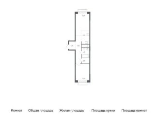 Продается однокомнатная квартира, 47 м2, Балашиха, жилой квартал Новоград Павлино, к6