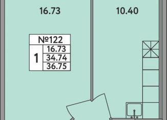 1-комнатная квартира на продажу, 34.7 м2, деревня Новое Девяткино, деревня Новое Девяткино, 115, ЖК Удача