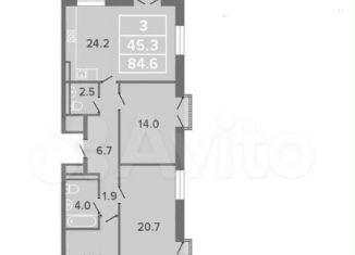 2-ком. квартира на продажу, 59 м2, Санкт-Петербург, ЖК Я – Романтик, бульвар Александра Грина