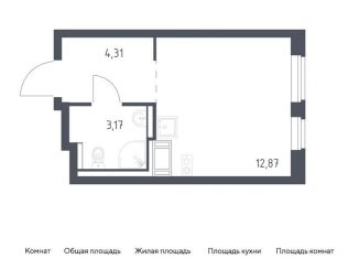 Продаю квартиру студию, 20.4 м2, Виллозское городское поселение