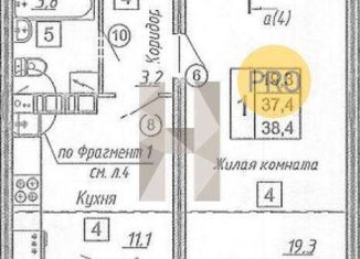 Продажа однокомнатной квартиры, 38 м2, Воронежская область