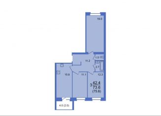 Продаю 4-ком. квартиру, 75.6 м2, Вологда