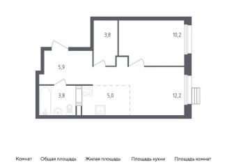 Продажа 1-комнатной квартиры, 40.9 м2, Москва, проспект Куприна, 36к1