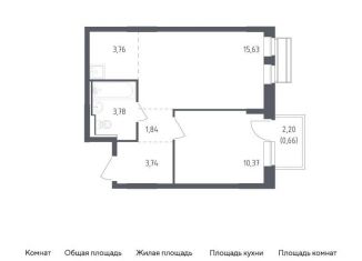Продажа однокомнатной квартиры, 39.8 м2, село Лайково