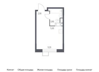Продается квартира студия, 21 м2, Москва, жилой комплекс Цветочные Поляны Экопарк, к3