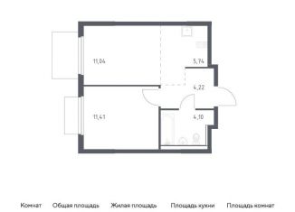 Продажа однокомнатной квартиры, 36.5 м2, Московская область, Каширское шоссе - Молоково - Андреевское