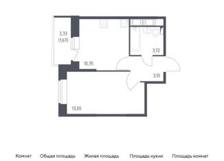 Продаю 1-комнатную квартиру, 31.8 м2, Санкт-Петербург, жилой комплекс Новое Колпино, к39