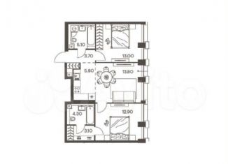 Продается 2-комнатная квартира, 60 м2, Санкт-Петербург, ЖК Я – Романтик, бульвар Александра Грина