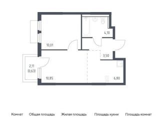 Продажа однокомнатной квартиры, 35.9 м2, деревня Мисайлово