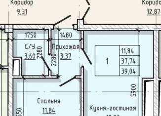 Продаю 1-комнатную квартиру, 40 м2, Кабардино-Балкариия, улица Ахохова, 190Ак3