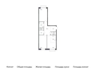 Продажа 2-комнатной квартиры, 70.1 м2, Балашиха, жилой квартал Новоград Павлино, к6