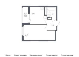 1-комнатная квартира на продажу, 34.9 м2, Санкт-Петербург, муниципальный округ Константиновское
