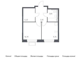 Продается 1-комнатная квартира, 35.8 м2, Ленинский городской округ, жилой комплекс Новое Видное, 15