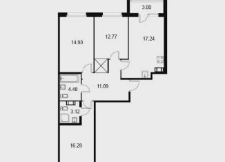 Продажа 3-комнатной квартиры, 81.4 м2, Санкт-Петербург