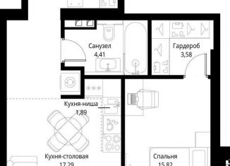 Продажа 1-комнатной квартиры, 53.6 м2, Москва, Проектируемый проезд № 4089, район Покровское-Стрешнево
