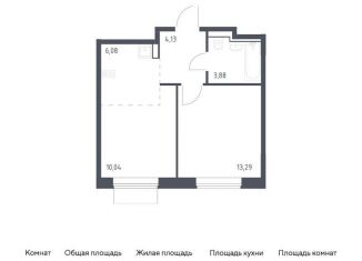 Продается 1-комнатная квартира, 37.4 м2, Москва, метро Братиславская, жилой комплекс Квартал Домашний, 1