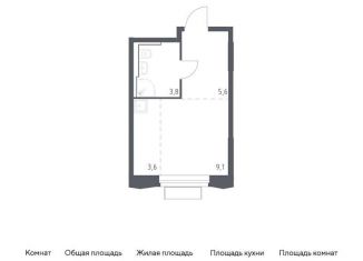 Квартира на продажу студия, 22.1 м2, городской округ Красногорск, жилой комплекс Квартал Строгино, к1