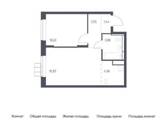 Продажа 2-комнатной квартиры, 40.4 м2, поселение Рязановское, ЖК Алхимово