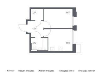 Продам 1-комнатную квартиру, 37.1 м2, Москва, метро Домодедовская