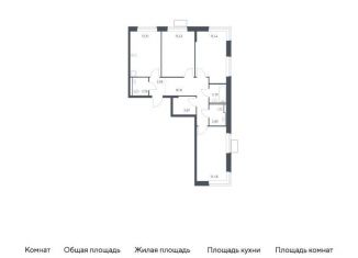 Продам трехкомнатную квартиру, 78.5 м2, посёлок Жилино-1, жилой комплекс Егорово Парк, к3.2