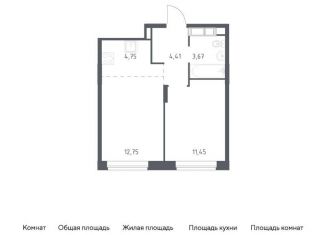 Продаю 1-комнатную квартиру, 37 м2, Московская область