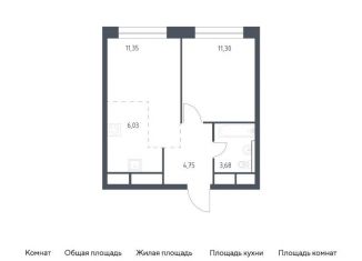 Продам однокомнатную квартиру, 37.1 м2, Балашиха, жилой квартал Новоград Павлино, к8
