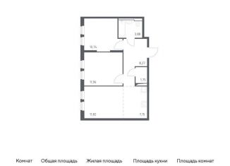 Продается 2-комнатная квартира, 55.6 м2, Москва, жилой комплекс Остафьево, к19