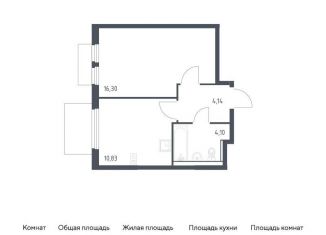 Продается 1-комнатная квартира, 35.4 м2, Московская область