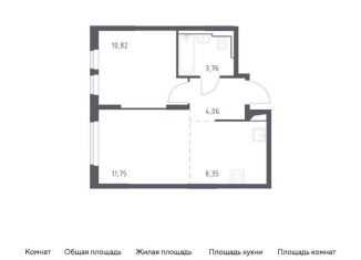 Продажа 1-комнатной квартиры, 38.7 м2, село Остафьево, жилой комплекс Остафьево, к19