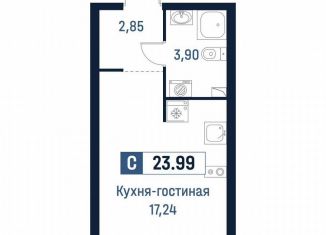 Продаю квартиру студию, 24 м2, Мурино