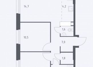 Продается 3-ком. квартира, 54.2 м2, Москва, жилой комплекс Эко Бунино, 15