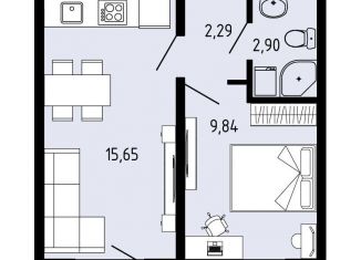 Продам двухкомнатную квартиру, 31.4 м2, село Фролы