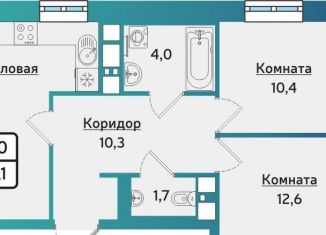 Продаю трехкомнатную квартиру, 59.1 м2, Ижевск, улица Новаторов, 2к2