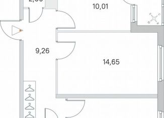 Продажа 2-ком. квартиры, 53.7 м2, Ленинградская область