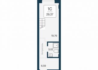 Продаю квартиру студию, 29.4 м2, Новосибирск, улица Станиславского, 25