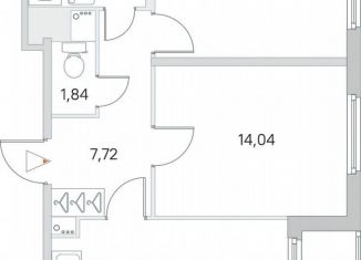 Продается 2-ком. квартира, 59.4 м2, Ленинградская область