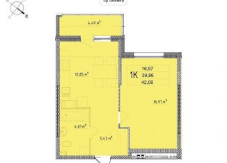 Продам 1-комнатную квартиру, 42.1 м2, Обнинск, улица Мира, 2