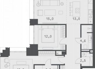 Продаю двухкомнатную квартиру, 86.3 м2, Москва, Садовая-Сухаревская улица, 14с1