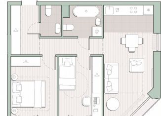 Продам 2-ком. квартиру, 56.2 м2, Москва, метро Мичуринский проспект