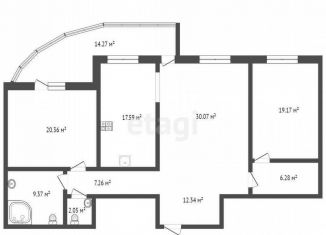 Продаю 3-ком. квартиру, 124.5 м2, Барнаул, Змеиногорский тракт, 102/20